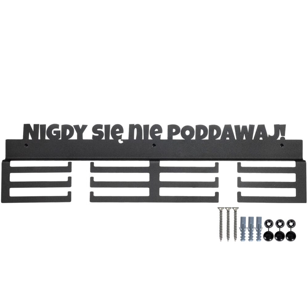 Wieszak na medale "nigdy się nie poddawaj" 60 cm